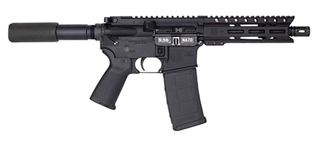 [810035754669] Diamondback DB1912K001 DB15  5.56x45mm NATO 30+1 7" Black Nitride Threaded Barrel, M-LOK Handguard, Black Aluminum Picatinny Rail Receiver, Black Buffer Tube, Black Magpul Grip, Right Hand