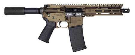 [810035754683] Diamondback DB1912K071 DB15  5.56x45mm NATO 30+1 7" Black Nitride Threaded Barrel, M-LOK Handguard, Midnight Bronze Aluminum Picatinny Rail Receiver, Black Buffer Tube, Black Magpul Grip, Right Hand