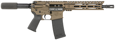 [810035754713] Diamondback DB1915K071 DB15  5.56x45mm NATO 30+1 10" Black Nitride Threaded Barrel, M-LOK Handguard, Midnight Bronze Aluminum Picatinny Rail Receiver, Black Buffer Tube, Black Magpul Grip, Right Hand