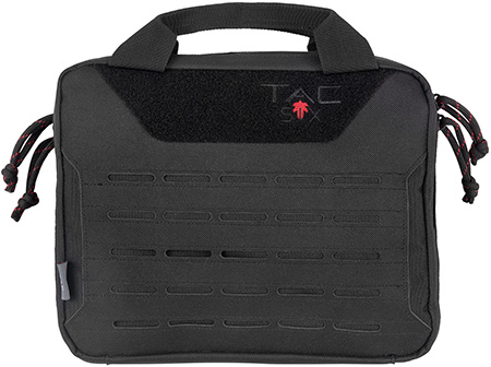 [026509064114] Tac Six 10814 Crew Tactical Pistol Case Black 600D Polyester 2 Handguns