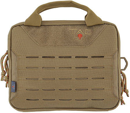 [026509064121] Tac Six 10816 Crew Tactical Pistol Case Coyote 600D Polyester 2 Handguns