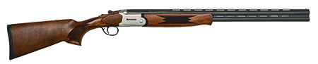 [884110754776] Mossberg 75477 Silver Reserve Bantam Youth 20 Gauge Break Open 3" 2rd 26" Matte Blued Over/Under Vent Rib Barrel, Satin Silver Stainless Steel Engraved Receiver, Fixed Black Walnut Stock, Right Hand