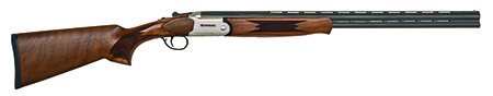 [884110754783] Mossberg 75478 Silver Reserve  Full Size 28 Gauge Break Open 2.75" 2rd 26" Matte Blued Over/Under Vent Rib Barrel, Satin Silver Stainless Steel Engraved Receiver, Fixed Black Walnut Stock, Right Hand