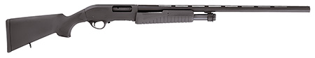 [817461014633] Escort HEFH12280501 Field Hunter  Full Size 12 Gauge Pump 3" 4+1 28" Black Vent Rib Barrel, Black Anodized Aluminum Grooved Receiver, Fixed Black Synthetic Stock, Right Hand