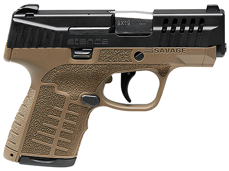 [011356670410] Savage Arms 67041 Stance  9mm Luger 10+1/7+1 3.2" Barrel, Flat Dark Earth Polymer Frame, Serrated/Ported Black Nitride Slide, Interchangeable Backstrap, Night Sights, No Manual Safety