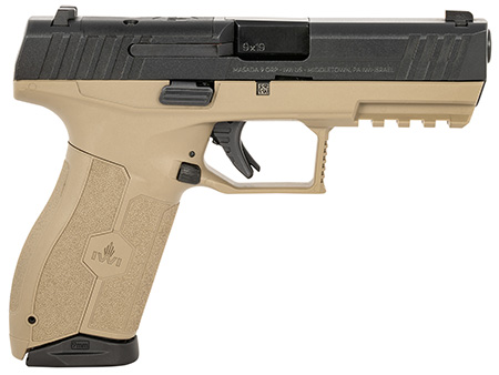 [818004023037] IWI M9ORP17FDNS MASADA 9MM 17R OR NIGHT SGT FDE