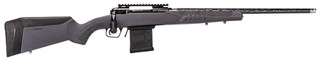 [011356579409] Savage Arms 57940 110 Carbon Tactical Full Size 6.5 PRC 5+1 24" Carbon Fiber Threaded Barrel. Matte Black Picatinny Rail Carbon Steel Receiver. Adj AccuStock Gray Synthetic Stock, Right Hand