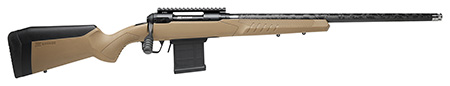 [011356579430] Savage Arms 57943 110 Carbon Tactical 6.5 PRC 8+1 24" Proof Research Carbon Fiber Wrapped Stainless Steel Barrel, Matte Black Carbon Steel Receiver, Synthetic Flat Dark Earth Adjustable AccuStock