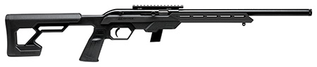 [062654451140] Savage Arms 45114 64 Precision 22 LR 10+1 16.50" Matte Black Threaded Heavy Carbon Steel Barrel, Drilled  &  Tapped Carbon Steel Receiver, M-Lok Compatible Forend, Black Synthetic Chassis Stock