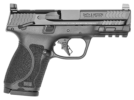 [022188889710] Smith  &  Wesson 13568 M & P M2.0  Compact 9mm Luger 15+1, 4" Black Armornite 4" Stainless Steel Barrel  &  Optic Ready/Serrated Slide, Matte Black Polymer Frame w/Picatinny Rail