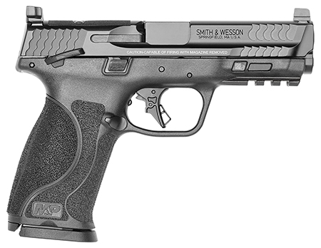 [022188889581] Smith  &  Wesson 13567 M & P M2.0  Full Size 9mm Luger 17+1, 4.25" Black Stainless Steel Barrel  &  Optic Ready/Serrated Slide, Matte Black Polymer Frame w/Picatinny Rail