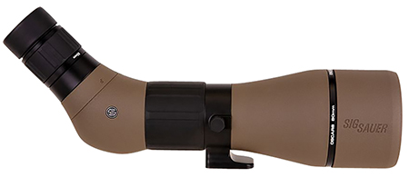 [798681613977] Sig Sauer Electro-Optics SOO82001 OSCAR8  Flat Dark Earth Rubber Armor 27-55x 80mm Angled Body