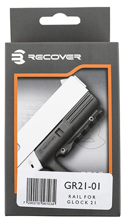 [7290018561034] Recover Tactical GR2101 Rail Adapter for Glock 20  & 21  Black