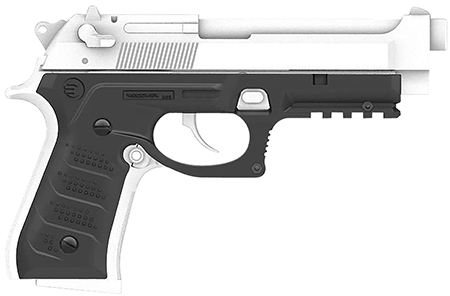 [7290016552102] Recover Tactical BC2-01 Grip  &  Rail System  Black Polymer Picatinny for Most Beretta 92  &  M9 Models