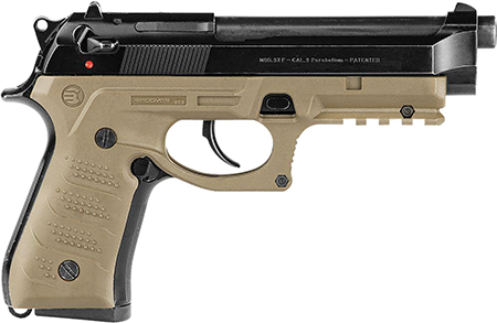[7290016552119] Recover Tactical BC2-02 Grip  &  Rail System  Tan Polymer Picatinny for Most Beretta 92  &  M9 Models