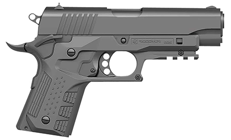 [7290017108483] Recover Tactical CC3C-04 Grip  &  Rail System  Gray Polymer Picatinny for Compact 1911