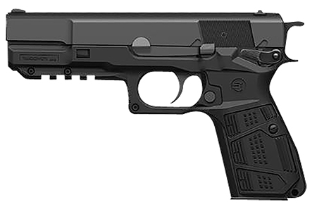 [7290017108254] Recover Tactical HPC01 Grip  &  Rail System  Black Polymer Picatinny for Browning Hi-Power