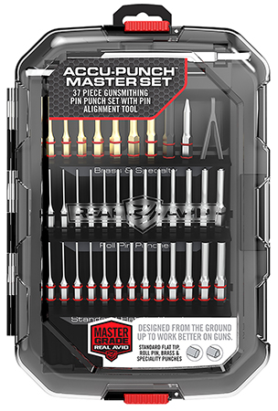 [813119014260] Real Avid AVMAPS Accu-Punch Master Set Black Universal Firearm 37 Pieces