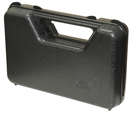 [026057300405] MTM Case-Gard 803R Single Handgun Case  made of Polypropylene w/ Black Finish Foam Padding Hinge  &  Latches 9" x 5.60" x 2" Interior Dimensions