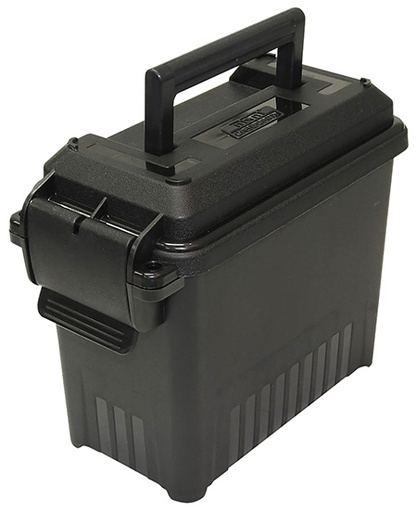 [026057363028] MTM Case-Gard AC1540 Ammo Can Mini Multi-Caliber Black Polypropylene