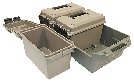 [026057362632] MTM Case-Gard AC3C 3-Can Ammo Crate  50Cal Dark Earth/Army Green Polypropylene