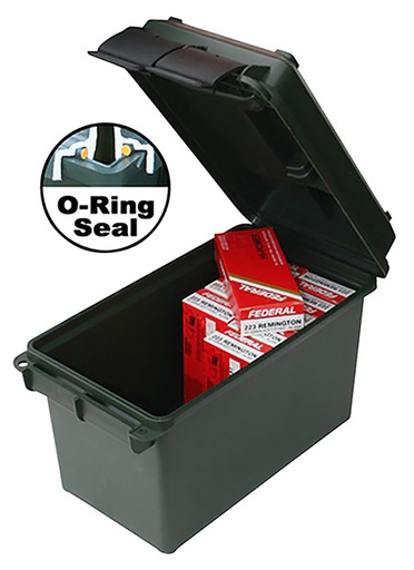 [026057362359] MTM Case-Gard AC50C40 Ammo Can  50Cal Rifle Black Polypropylene