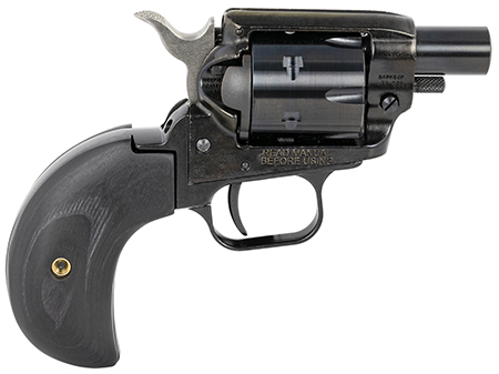 [727962706756] Heritage Mfg BK22B1BHBD Barkeep Boot 22 LR 6 Shot, 1.68" Black Steel Barrel, Black Oxide Zinc Alloy Frame, Black Cylinder Black Wood Grip, Hammer/Thumb Safety, Exposed Hammer
