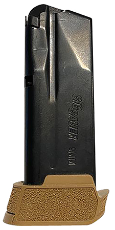 [798681619221] Sig Sauer MAG365912COY P365  12rd 9mm Luger Extended For Sig P365/P365XL/P365X Coyote Brown Steel