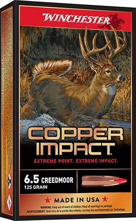[020892227873] Winchester Ammo X65CLF Copper Impact  6.5Creedmoor 125gr Copper Extreme Point Lead Free 20 Per Box/10 Case