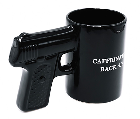 [024718513522] Caliber Gourmet CBGM1049 Caliber Gourmet Gun Mug Black Ceramic Pistol