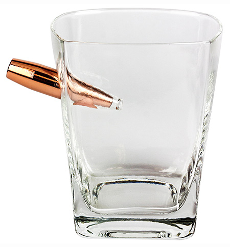 [024718514710] Caliber Gourmet CBGLMSWHISKEY Last Man Standing Bullet Whiskey Glass Clear Glass