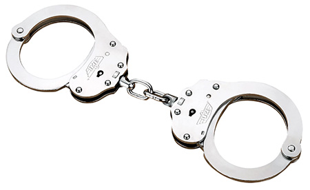 [024718513850] Uzi Accessories UZIHCEUSCNIJ Handcuffs NIJ Silver Steel Includes 2 Keys