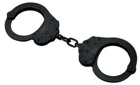 [024718513867] Uzi Accessories UZIHCEUBCNIJ Handcuffs NIJ Black Steel Includes 2 Keys