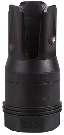 [798681656202] Sig Sauer SL76258X2490DEGF Clutch-Lok QD Q.D. Flash Hider Black Stainless Steel with 5/8" 24 tpi Threads for 7.62mm 90 Degree Taper