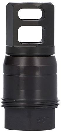 [798681656240] Sig Sauer SL76258X2425DEGM Clutch-Lok QD Muzzle Brake Black Stainless Steel with 5/8" 24 tpi Threads for 7.62mm 25 Degree Taper