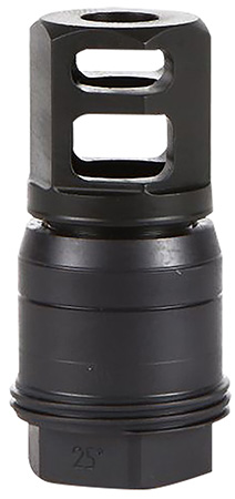 [798681656226] Sig Sauer SL55612X2825DEGM Clutch-Lok QD Muzzle Brake Black Stainless Steel with 1/2" 28 tpi Threads for 5.56mm 25 Degree Taper