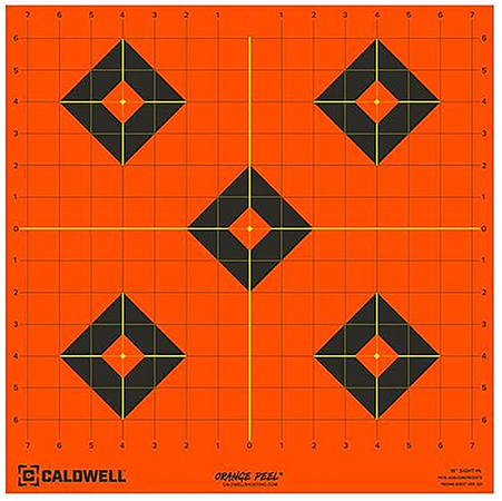 [661120652038] Caldwell 1166106 Orange Peel  Self-Adhesive Paper Black/Orange 16" Diamond 5 Sheets