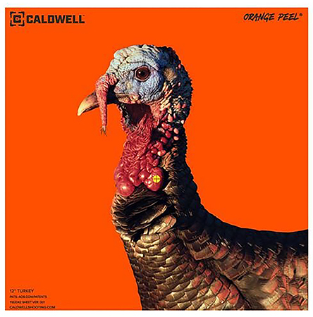 [661120652168] Caldwell 1175518 Orange Peel  Self-Adhesive Paper Orange 12" Turkey 5 Pack