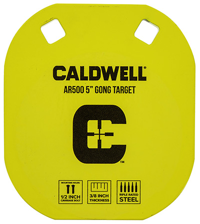 [661120079446] Caldwell 1116700 Gong  5" Yellow AR500 Steel 0.38" Thick Hanging