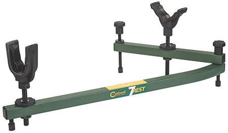 [661120015574] Caldwell 1071001 7-Rest  16-24" Vertical Adjustment, Green Aluminum, Ambidextrous Design for Universal Firearms