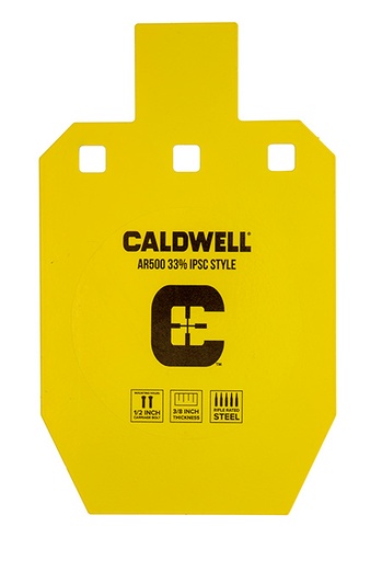 [661120079439] Caldwell 1116697 C  Yellow Powder Coat AR500 Steel 10" L x 6.1" W x 0.4" D 33% Hanging