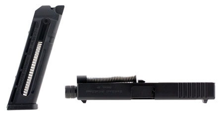 [879971002623] Tactical Solutions TSGCON19TE TSG-22 Conversion Kit Compatible w/Glock 19/23/32/38, 22LR Black 4.80" Steel Barrel, Includes Magazine