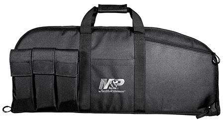 [661120000143] M & P Accessories 110016 Duty Series Large Case 45" Black 5 Exterior Mag Pouches for Rifle/Shotgun