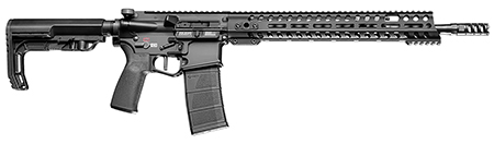 [847313011657] Patriot Ordnance Factory 01165 Renegade + *CA Compliant 5.56x45mm NATO 16.50" 10+1 Black Hard Coat Anodized Rec 14.50" M-Lok Black Nitride Barrel 6 Position MFT Stock Black Polymer MFT Grip