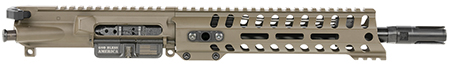 [847313018175] Patriot Ordnance Factory  Minuteman Complete Upper 5.56x45mm NATO 10.50" Black Nitride Barrel Aluminum Patriot Brown Receiver 9" M-LOK Handguard Lo Pro DI Gas Block (Mid Length)