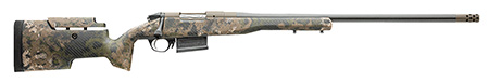 [043125065417] Bergara Rifles BPR3465CM Premier Divide 6.5 Creedmoor 5+1 24" Carbon Fiber CURE Carbon Fiber Barrel, Patriot Brown Cerakote Steel Receiver, Erosion Rogue Camo AG Composite Chalk Branch Stock