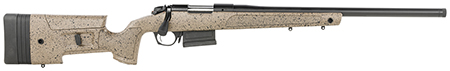 [043125016082] Bergara Rifles B14S351C B-14 HMR 308 Win 5+1 20" Graphite Black Cerakote Barrel, Black Speckled Brown Molded w/Mini-Chassis, Adjustable LOP  &  Cheek Piece Stock, Right Hand