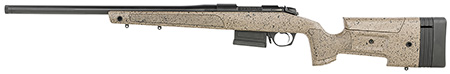 [043125016105] Bergara Rifles B14S352LC B-14 HMR 6.5 Creedmoor 5+1 22" Graphite Black Cerakote Barrel, Black Speckled Brown Molded w/Mini-Chassis, Adjustable LOP  &  Cheek Piece Stock, Left Hand