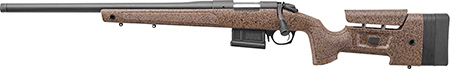 [043125016129] Bergara Rifles B14S354LC B-14 HMR 22-250 Rem 5+1 24" Graphite Black Cerakote Barrel, Black Speckled Brown Molded w/Mini-Chassis, Adjustable LOP  &  Cheek Piece Stock, Left Hand