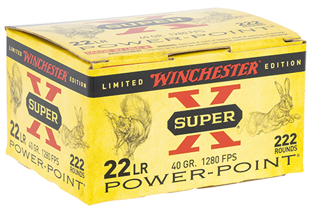 [020892104693] Winchester Ammo X22LRPPB Super X  22LR 40gr Plated Hollow Point 222 Per Box/10 Case